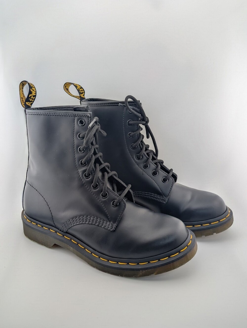 NWOT Dr. Martens Black Leather Lace Up Boots - Women Size 8